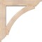 Ekena Millwork Thorton Traditional Smooth Bracket w/ Offset Brace, Douglas Fir, 7 1/2"W x 40"D x 40"H BKT0806X40X40THR01SDF - alternate 4